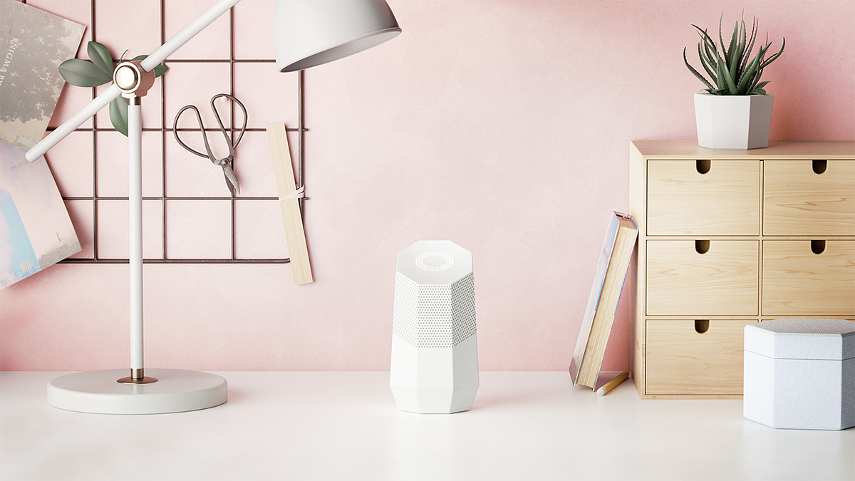 Genki，Intelligent sound，white，