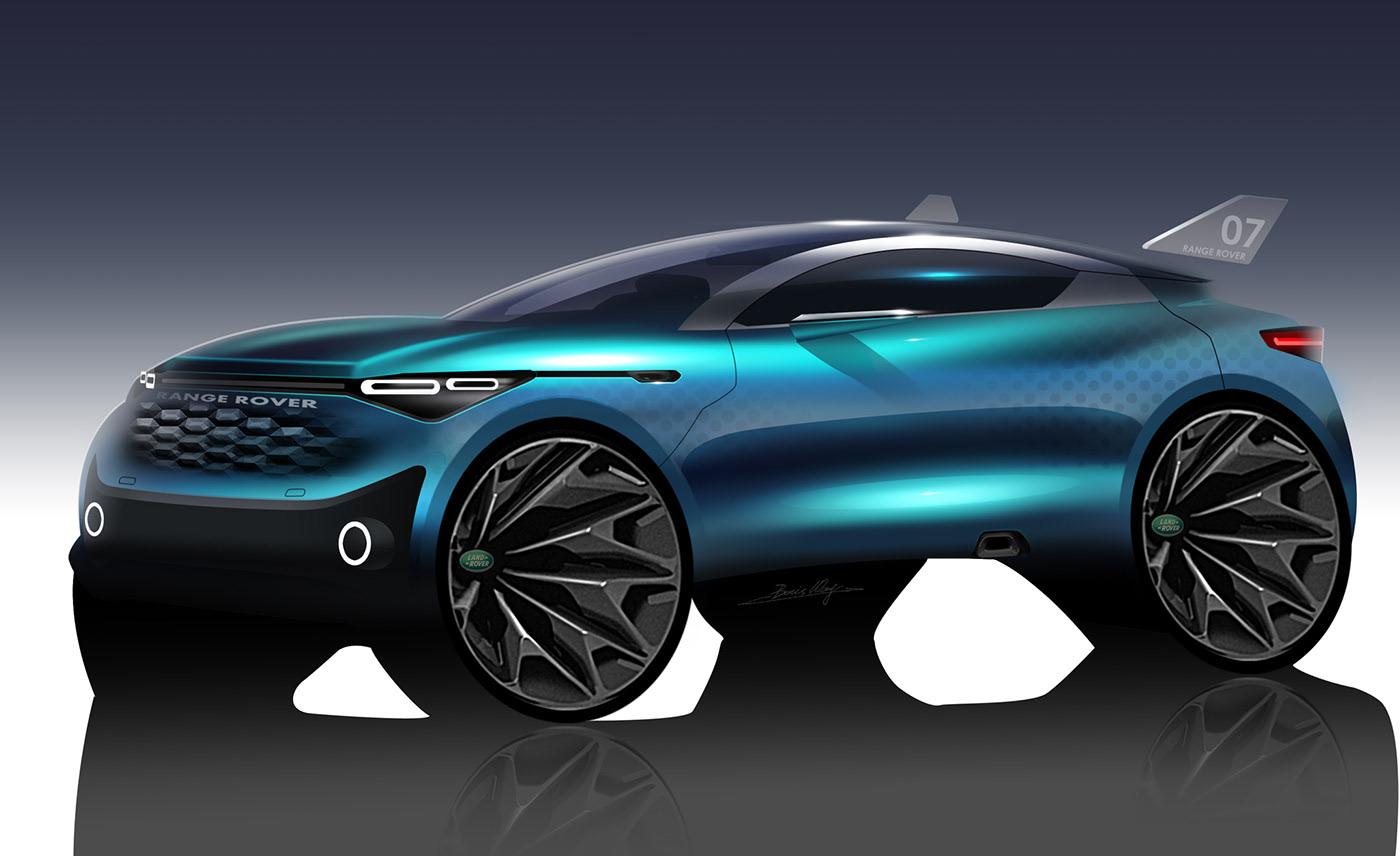 Light effect，light，suv，car，photoshop，Render，Hand drawn，vehicle，