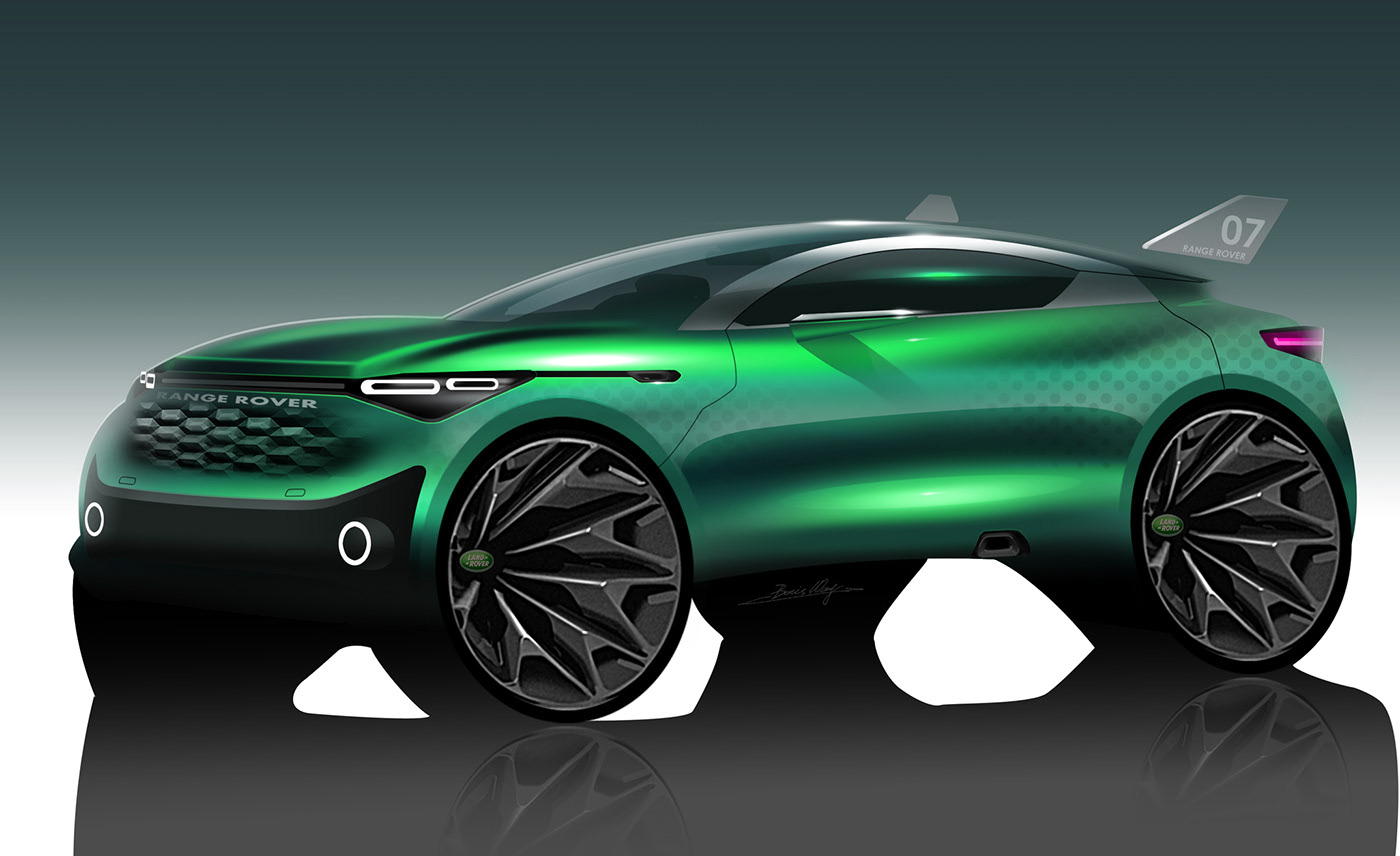 Light effect，light，suv，car，photoshop，Render，Hand drawn，vehicle，