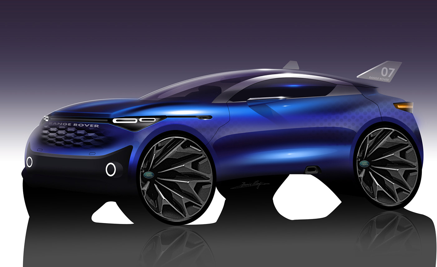 Light effect，light，suv，car，photoshop，Render，Hand drawn，vehicle，