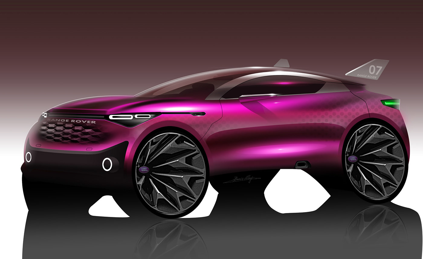 Light effect，light，suv，car，photoshop，Render，Hand drawn，vehicle，