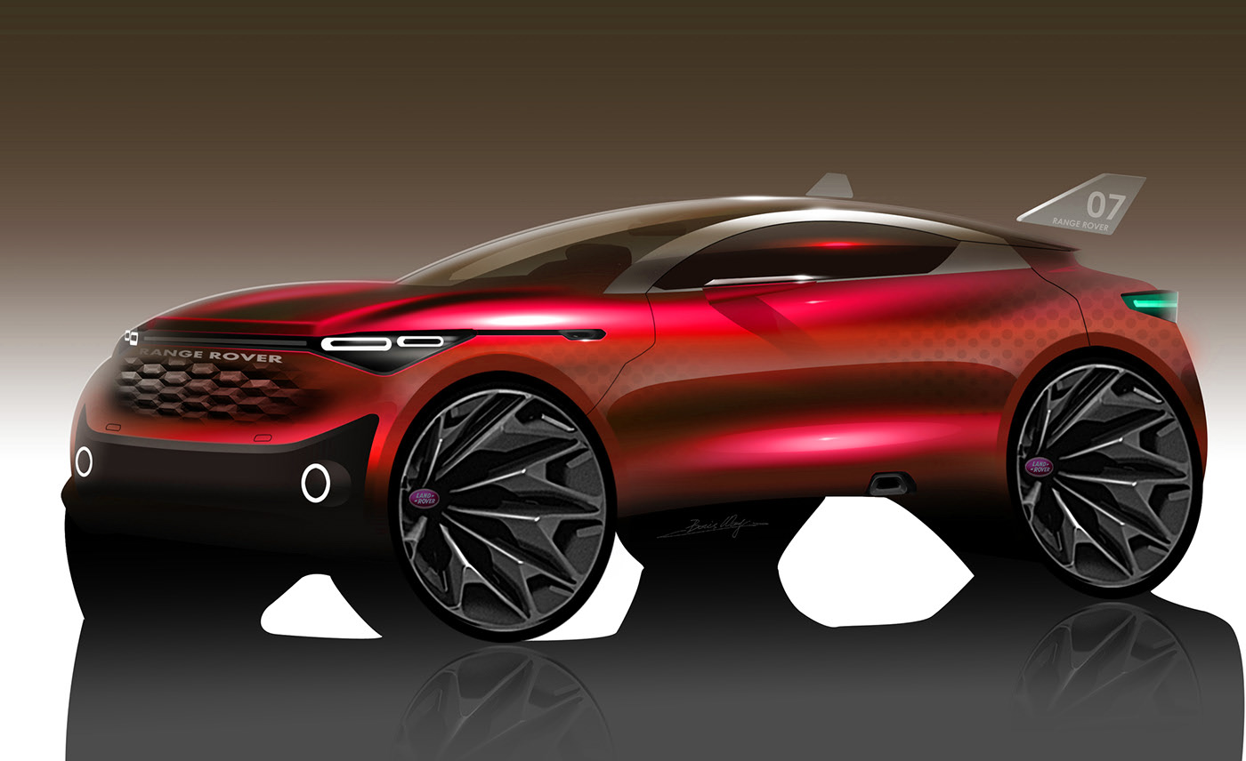 Light effect，light，suv，car，photoshop，Render，Hand drawn，vehicle，