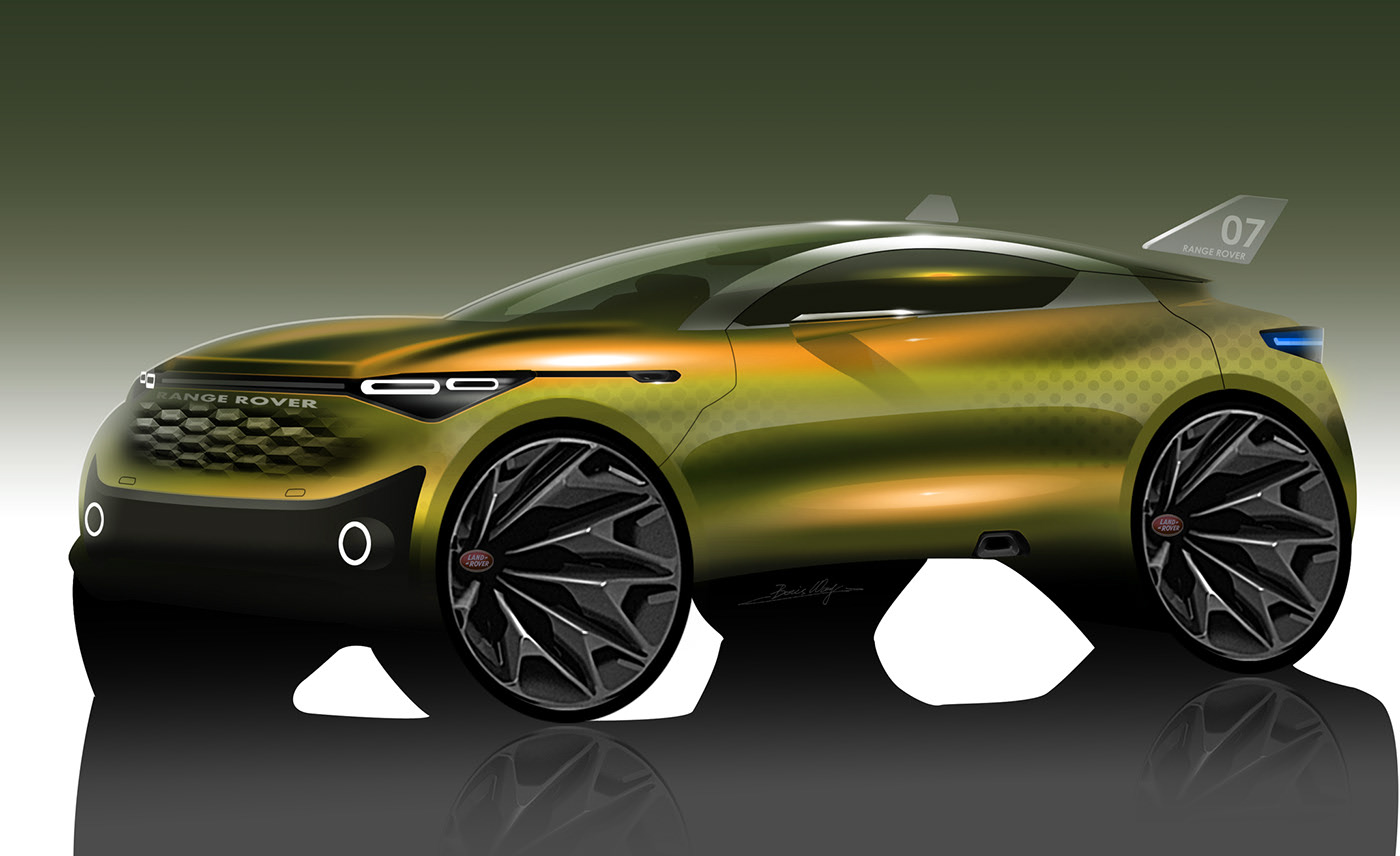 Light effect，light，suv，car，photoshop，Render，Hand drawn，vehicle，