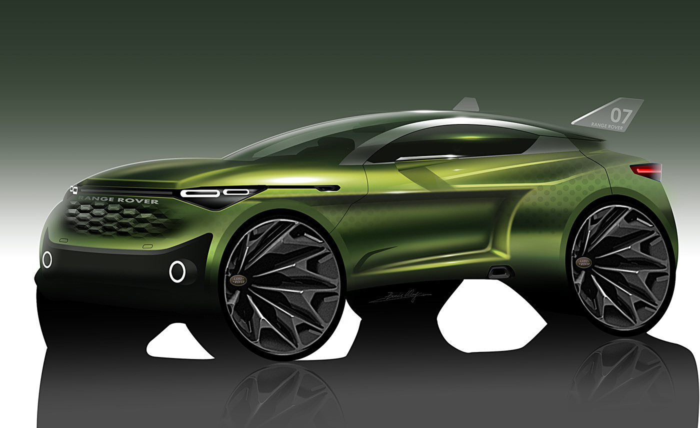 Light effect，light，suv，car，photoshop，Render，Hand drawn，vehicle，