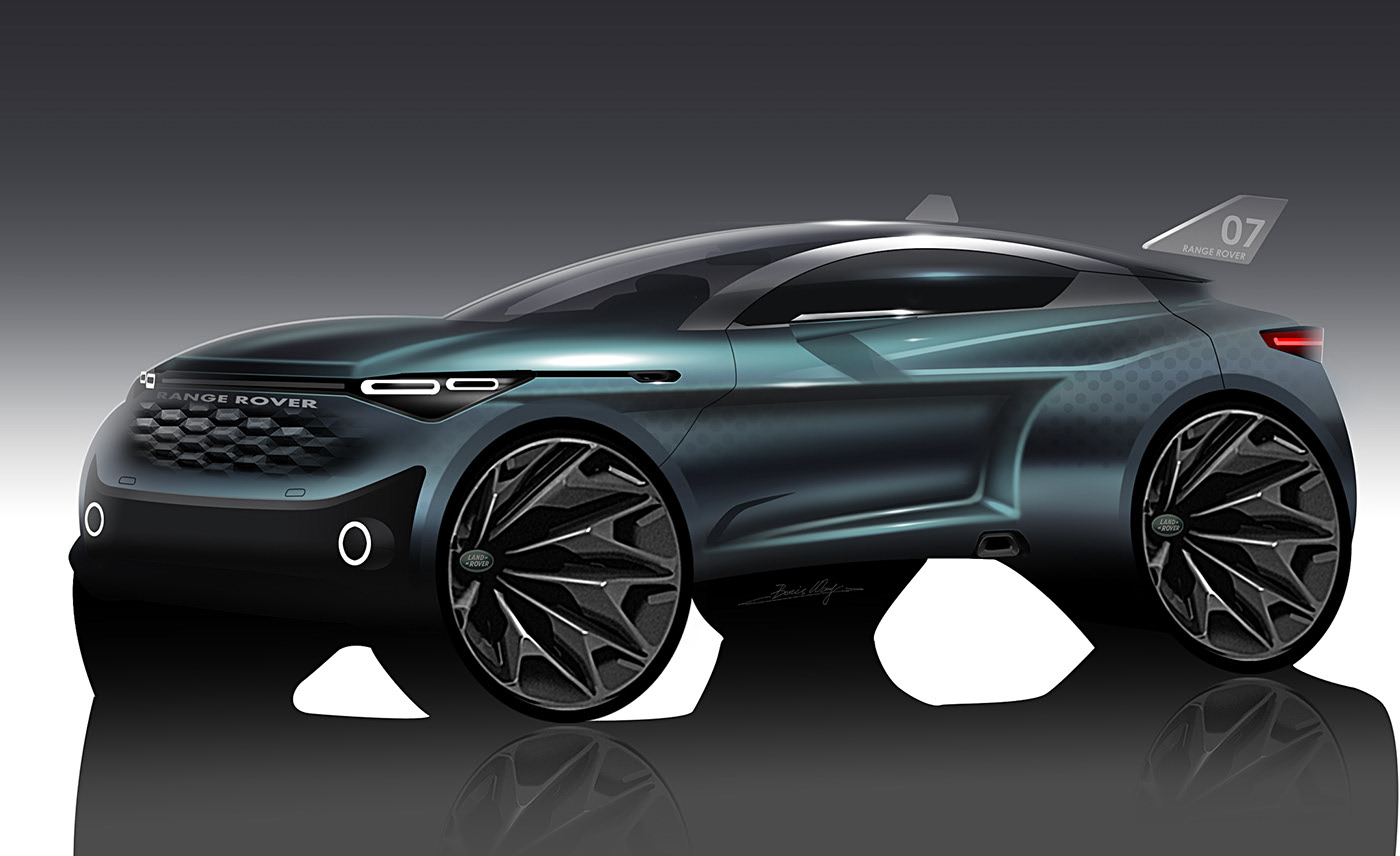 Light effect，light，suv，car，photoshop，Render，Hand drawn，vehicle，