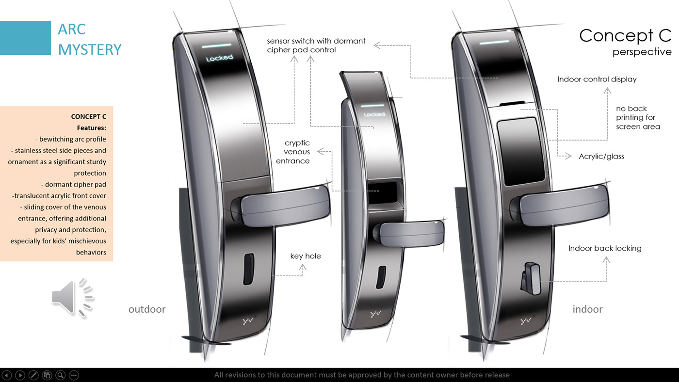 Digital intelligence，Intelligent door lock，Vein intelligent lock，Door lock，Hand drawn，product design，Concept guidance，
