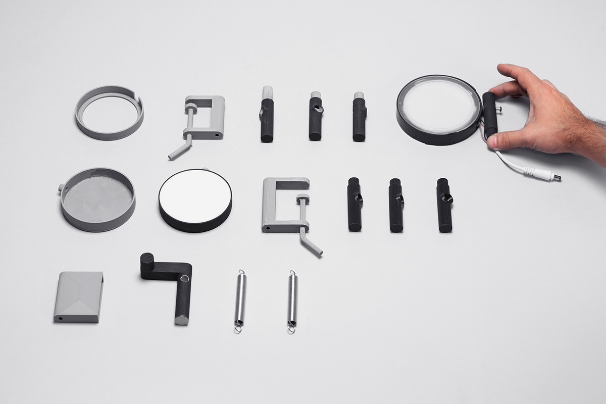 STASIS LAMP，Lamp design，grey，