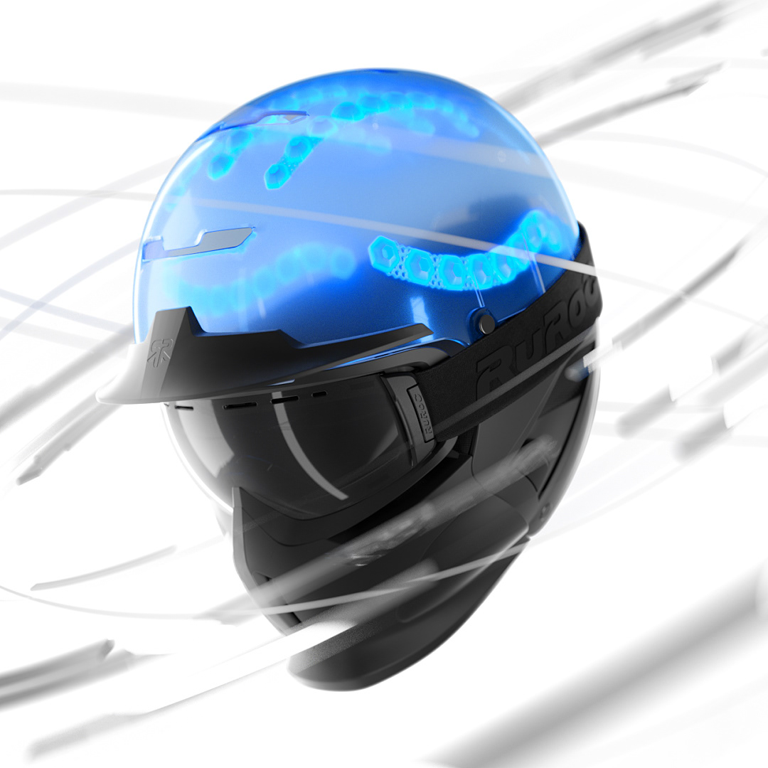 Ruroc，Helmet design，black，