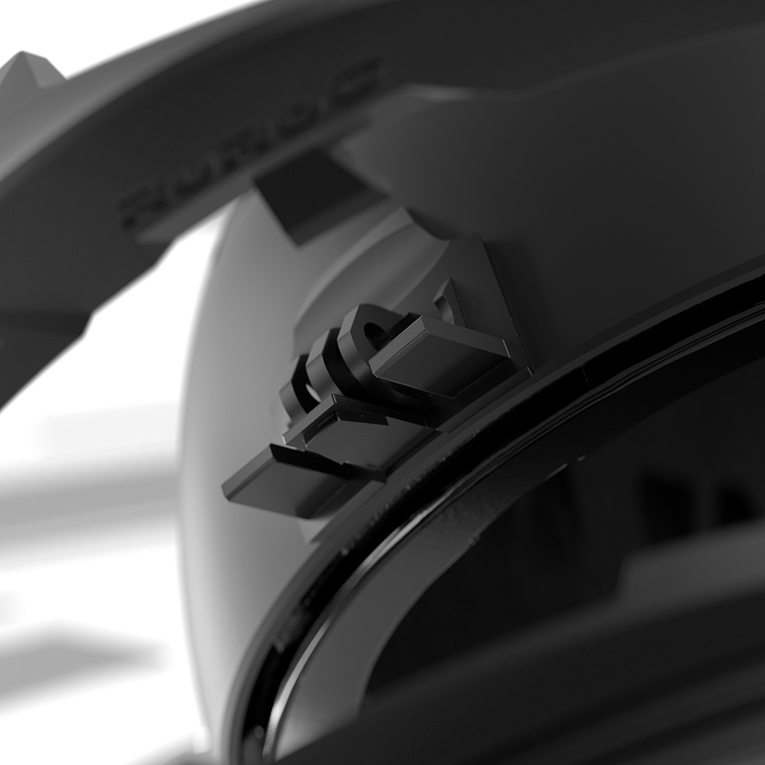 Ruroc，Helmet design，black，