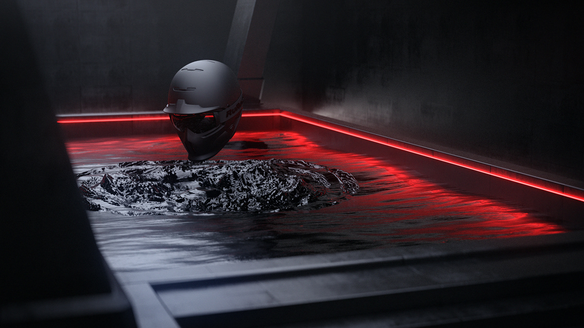 Ruroc，Helmet design，black，