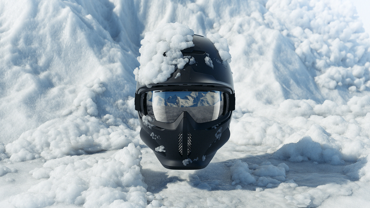 Ruroc，Helmet design，black，