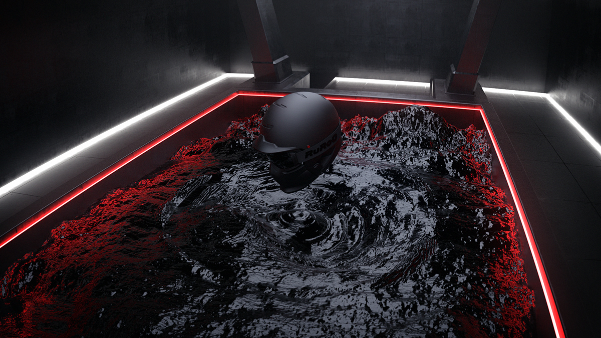 Ruroc，Helmet design，black，