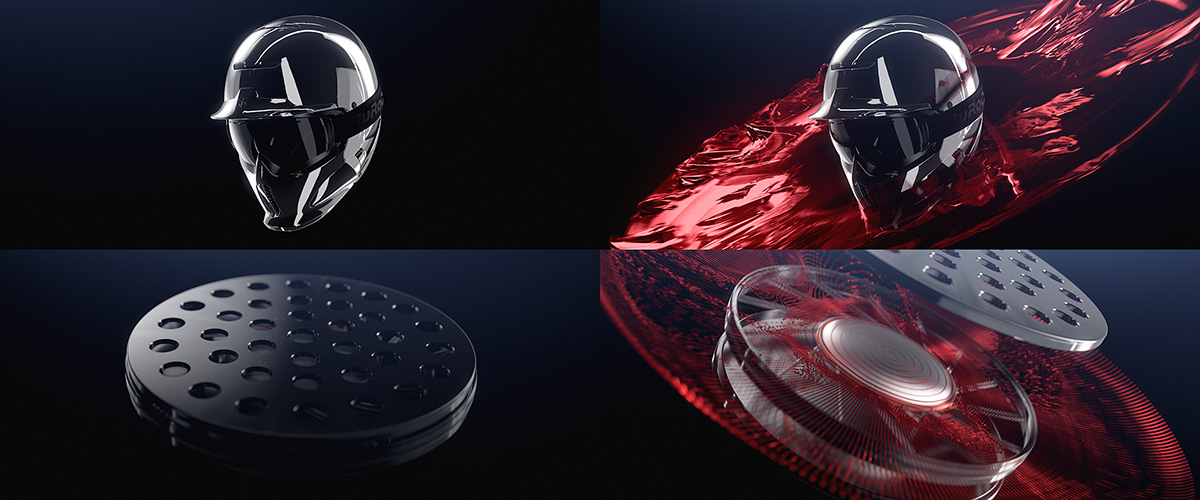 Ruroc，Helmet design，black，