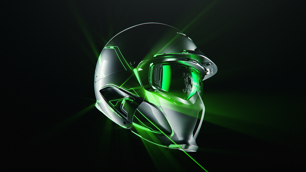 Ruroc，Helmet design，black，