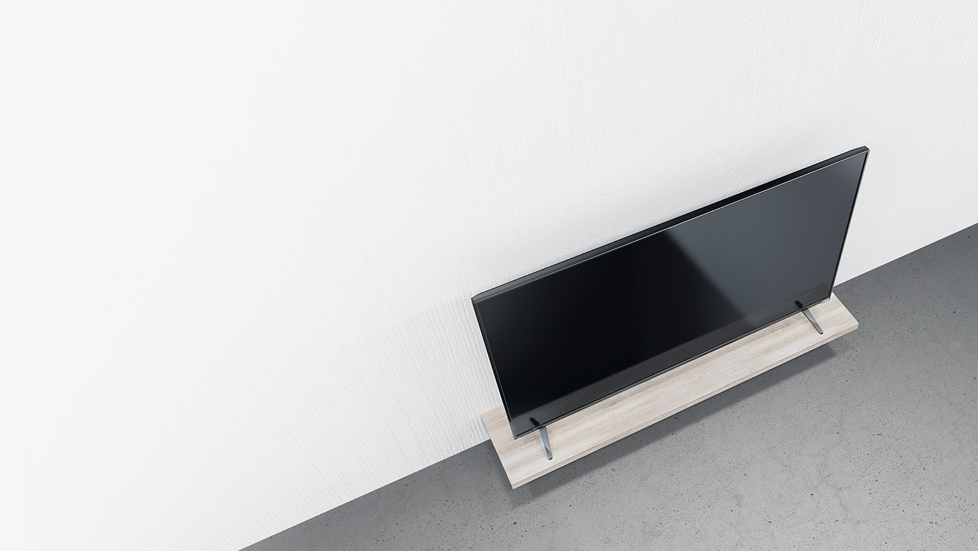 household electrical appliances，industrial design，television，Television，Foot，black，