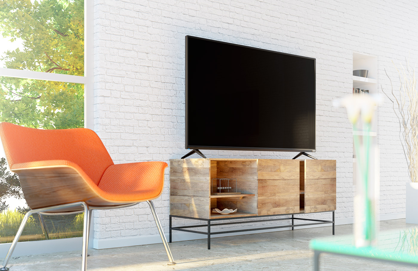 household electrical appliances，industrial design，television，Television，Foot，black，