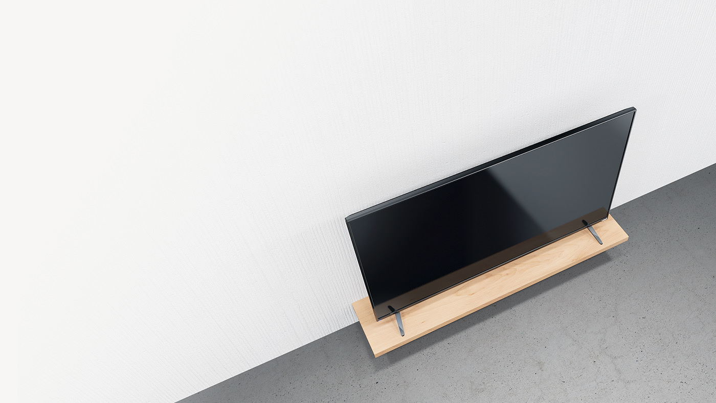 household electrical appliances，industrial design，television，Television，Foot，black，