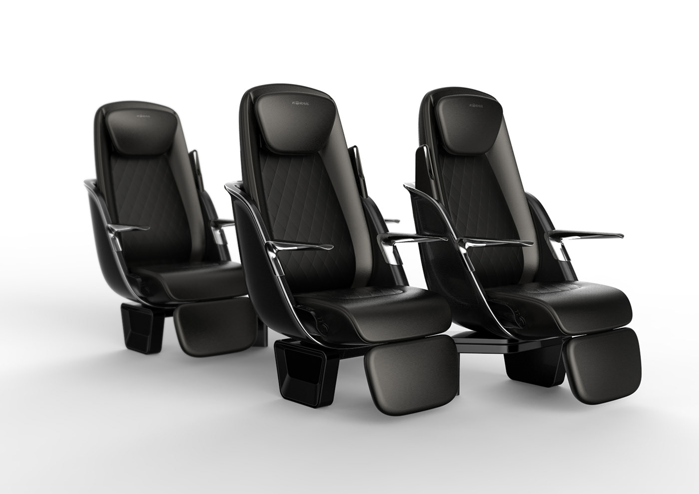 business class，KTX，Citrus design，chair，black，
