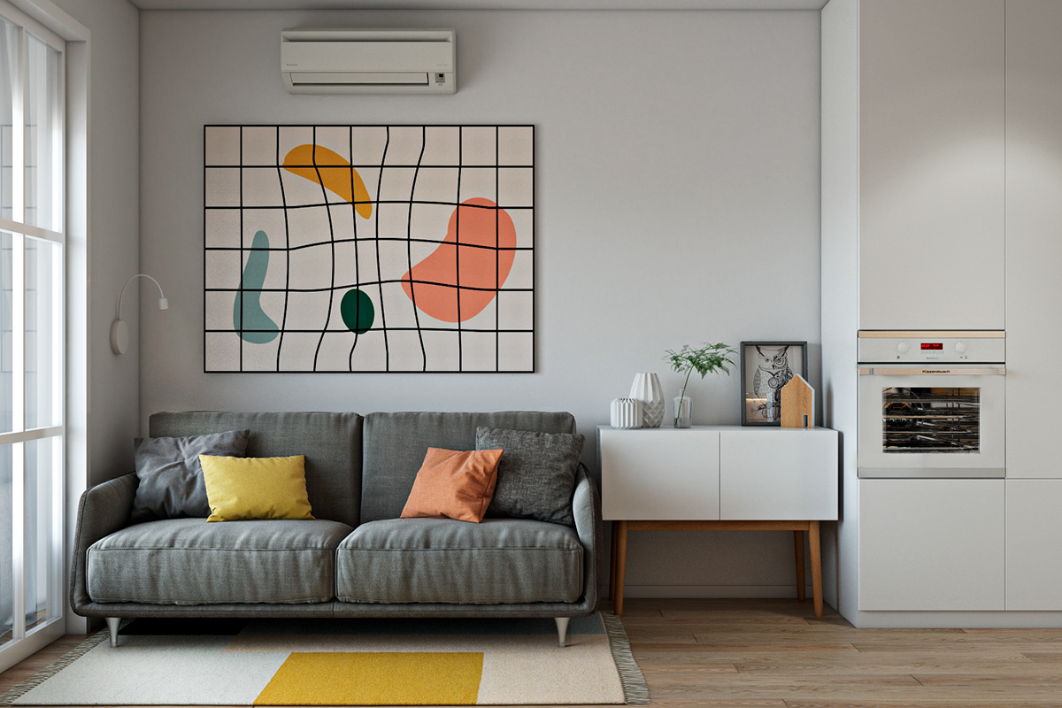 grey，Interior design，Living room，