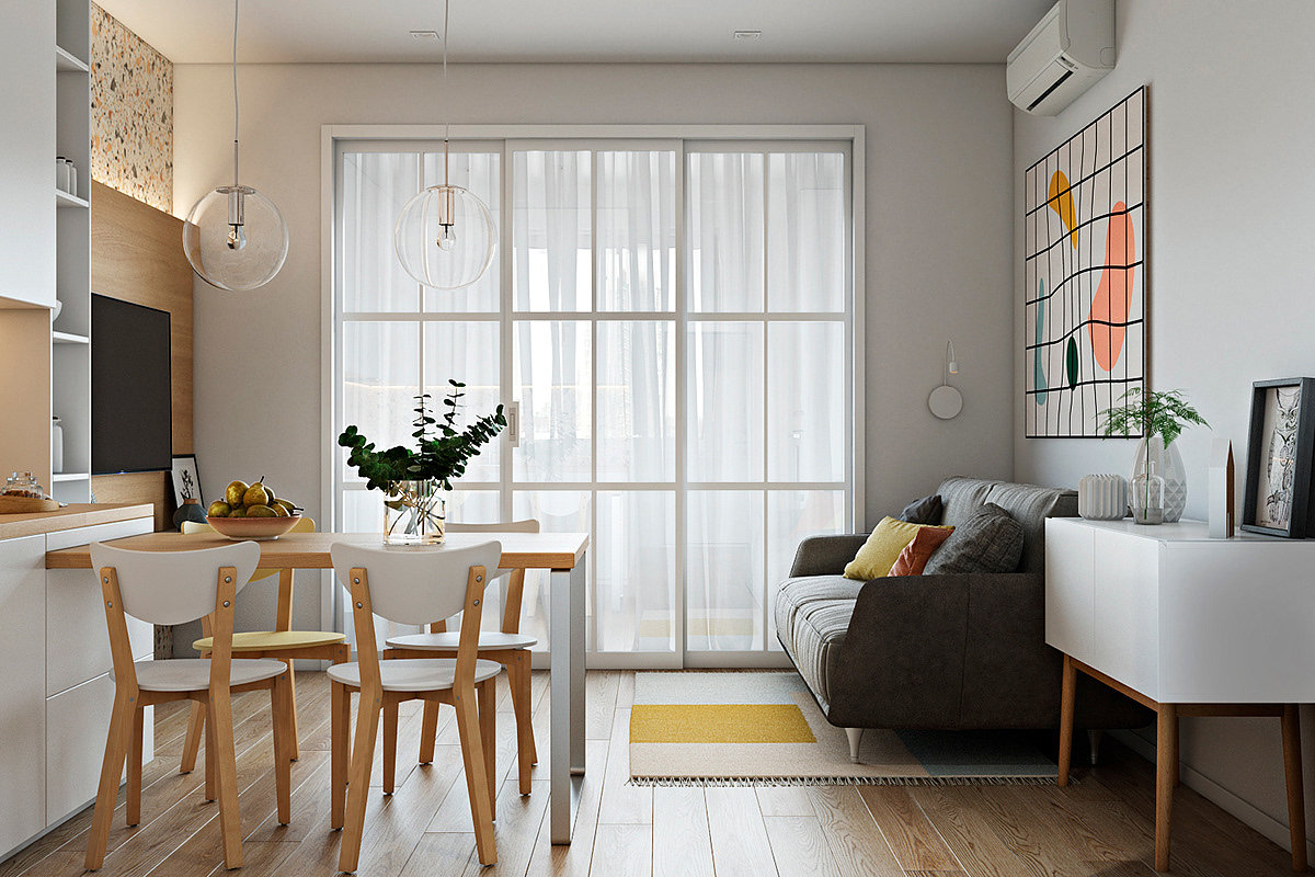 灰色，室内设计，Living room，