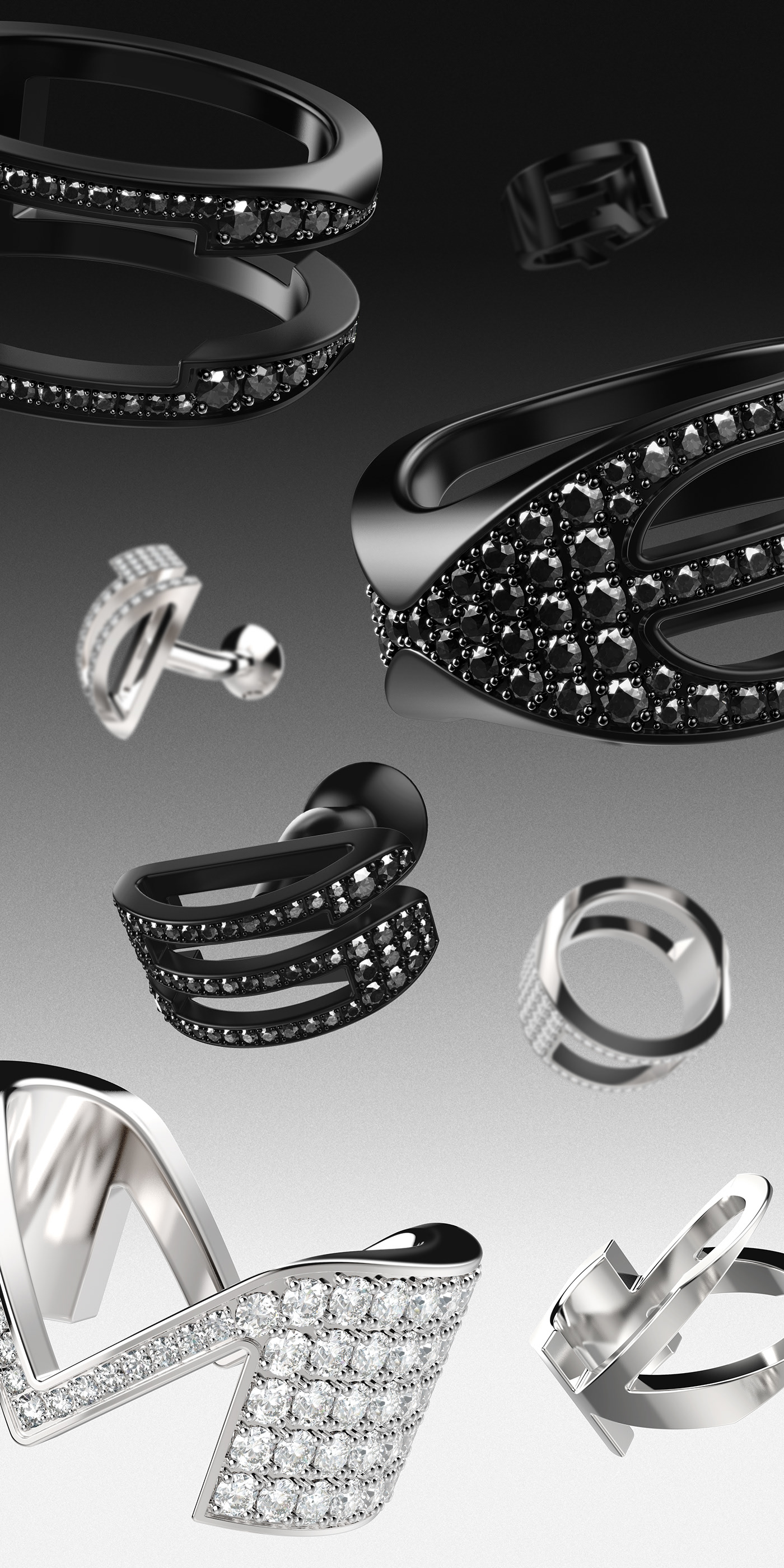 Render，modeling，luxury goods，Axyl，Alexandre Avranches，Accessories，ornaments，