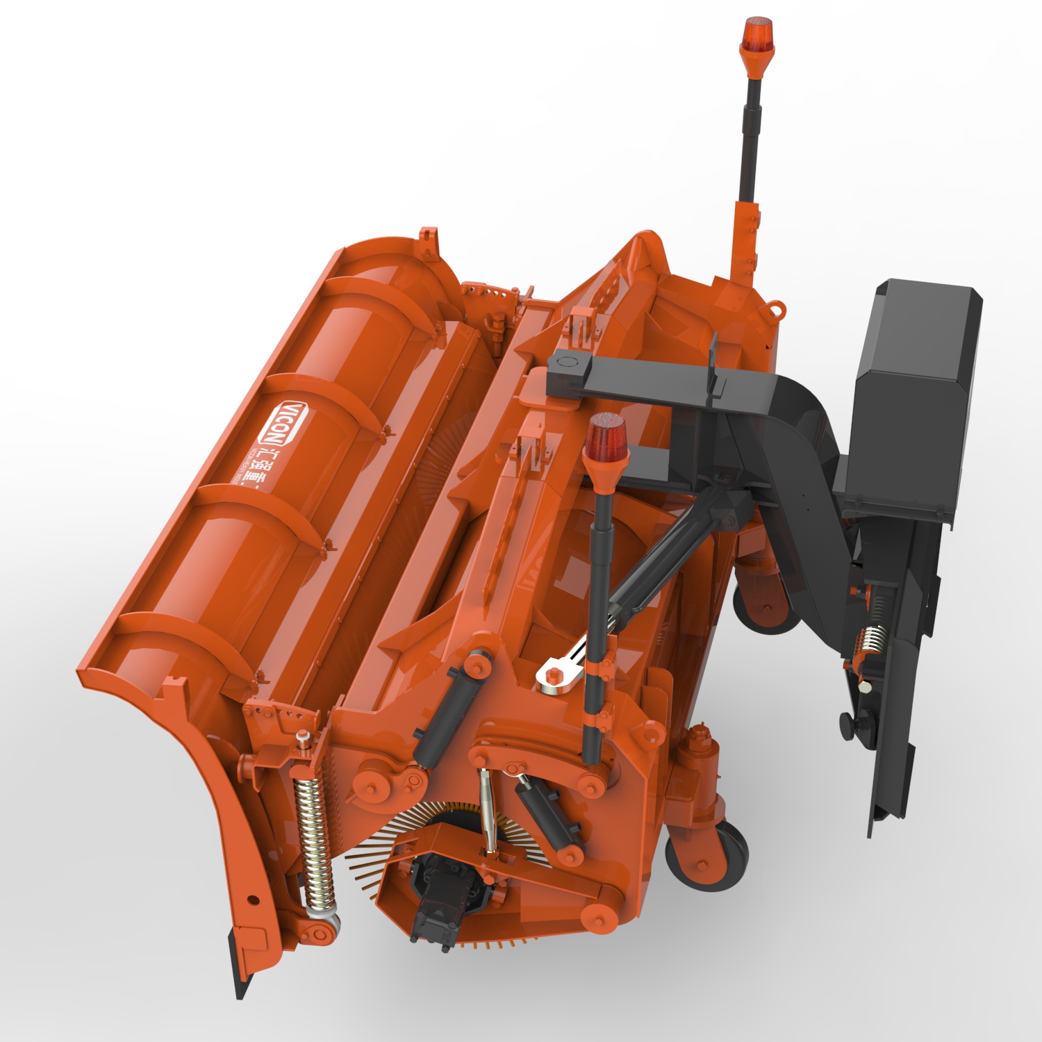 Snow removal machinery，CareAD industrial design，machine design，