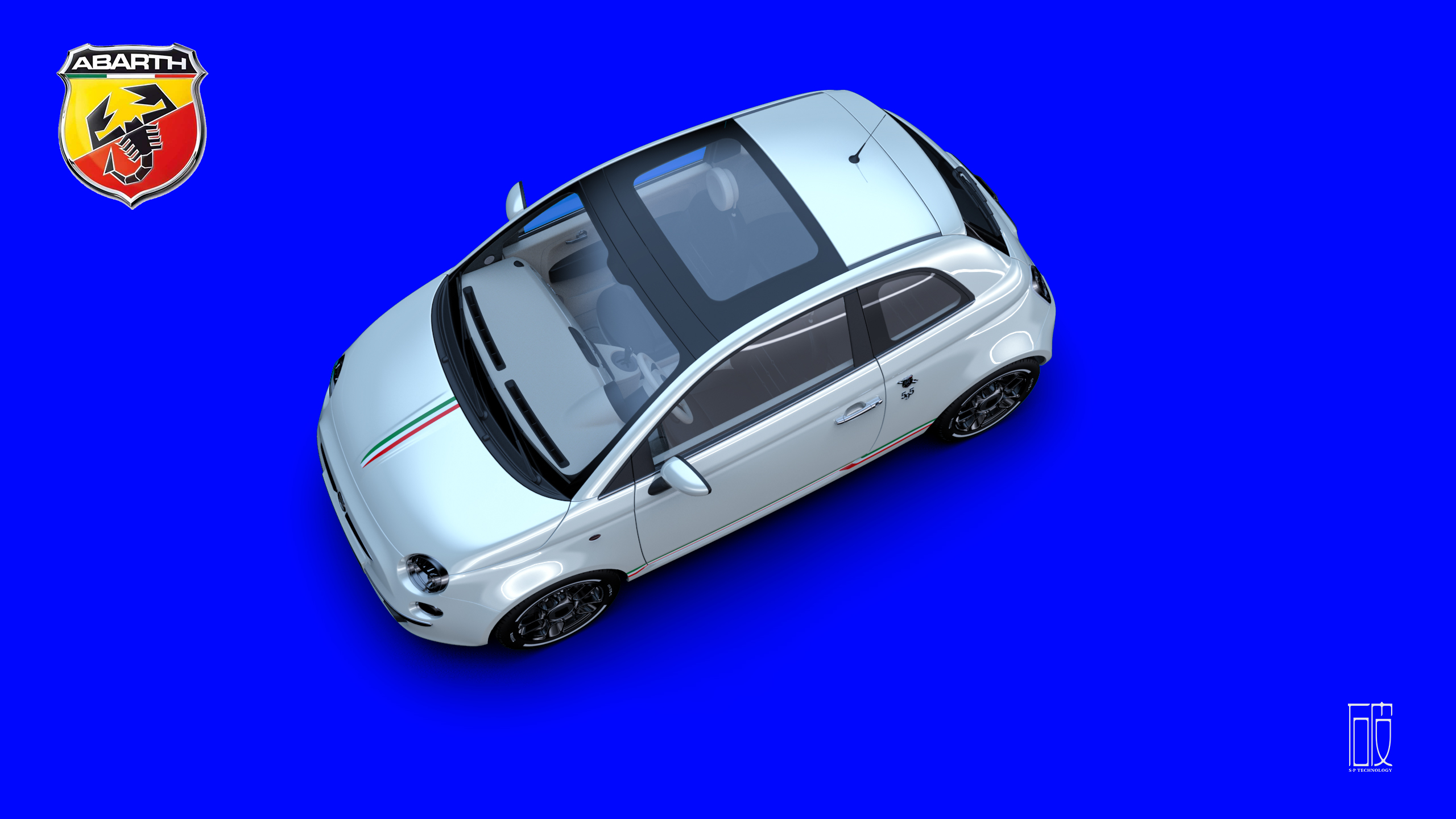 Abbas，Fiat，Fiat 500，keyshot，Render，
