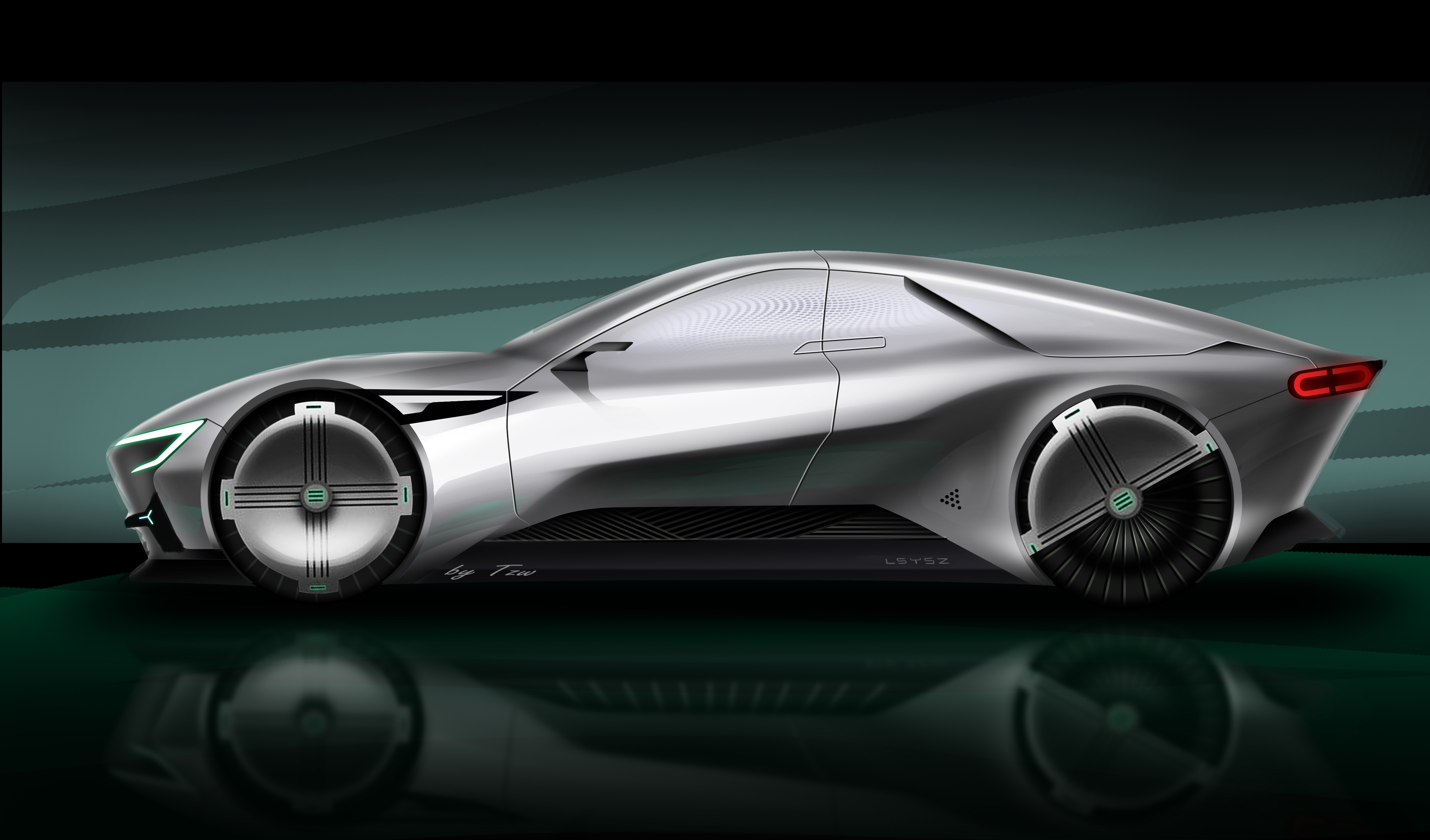 Hand drawn，Automobile design，