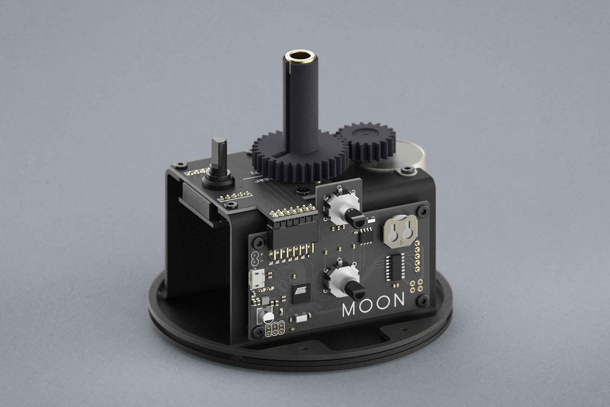 Desk lamp，Office Supplies，originality，Moon，concrete，