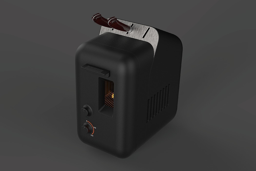 Standing ，TOAST MASTER，Sproaster，toaster，Lee Joon Taek，black，