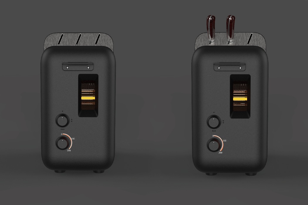 Standing ，TOAST MASTER，Sproaster，toaster，Lee Joon Taek，black，