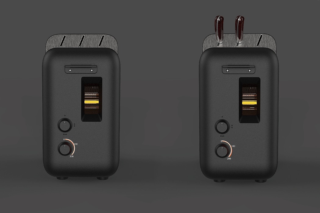 Standing ，TOAST MASTER，Sproaster，toaster，Lee Joon Taek，black，