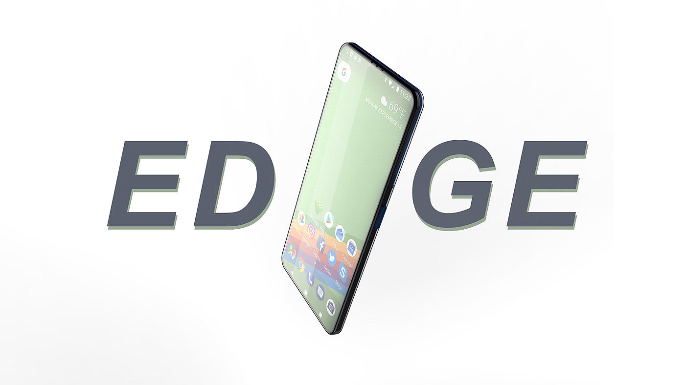 edge，Full screen，mobile phone，Abhishek Yenji，