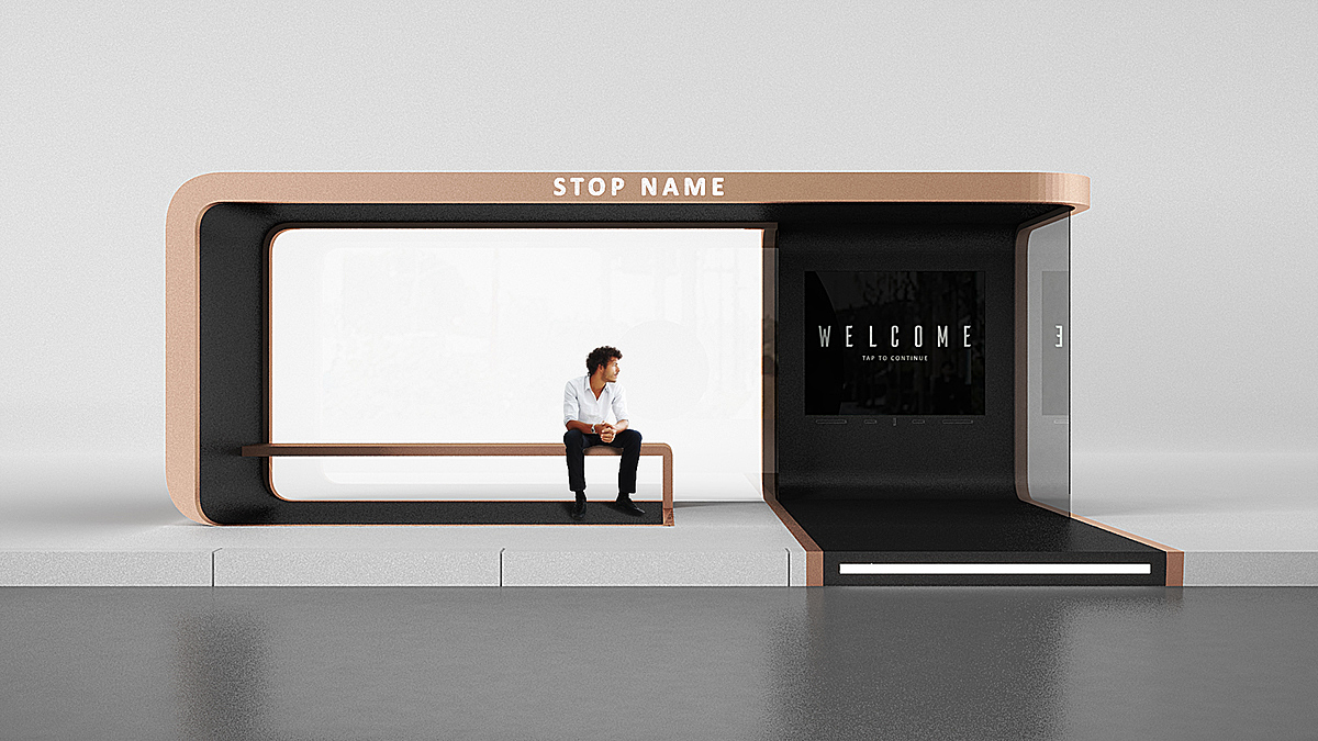 golden，bus stop，bus stop，