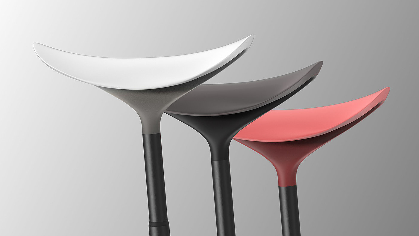 industrial design，Standing Seat，Simple seat，