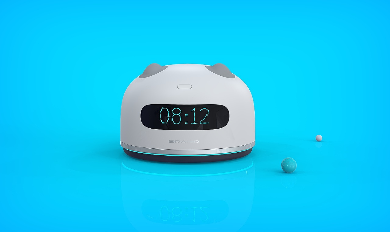 intelligence，Small alarm clock，industrial design，