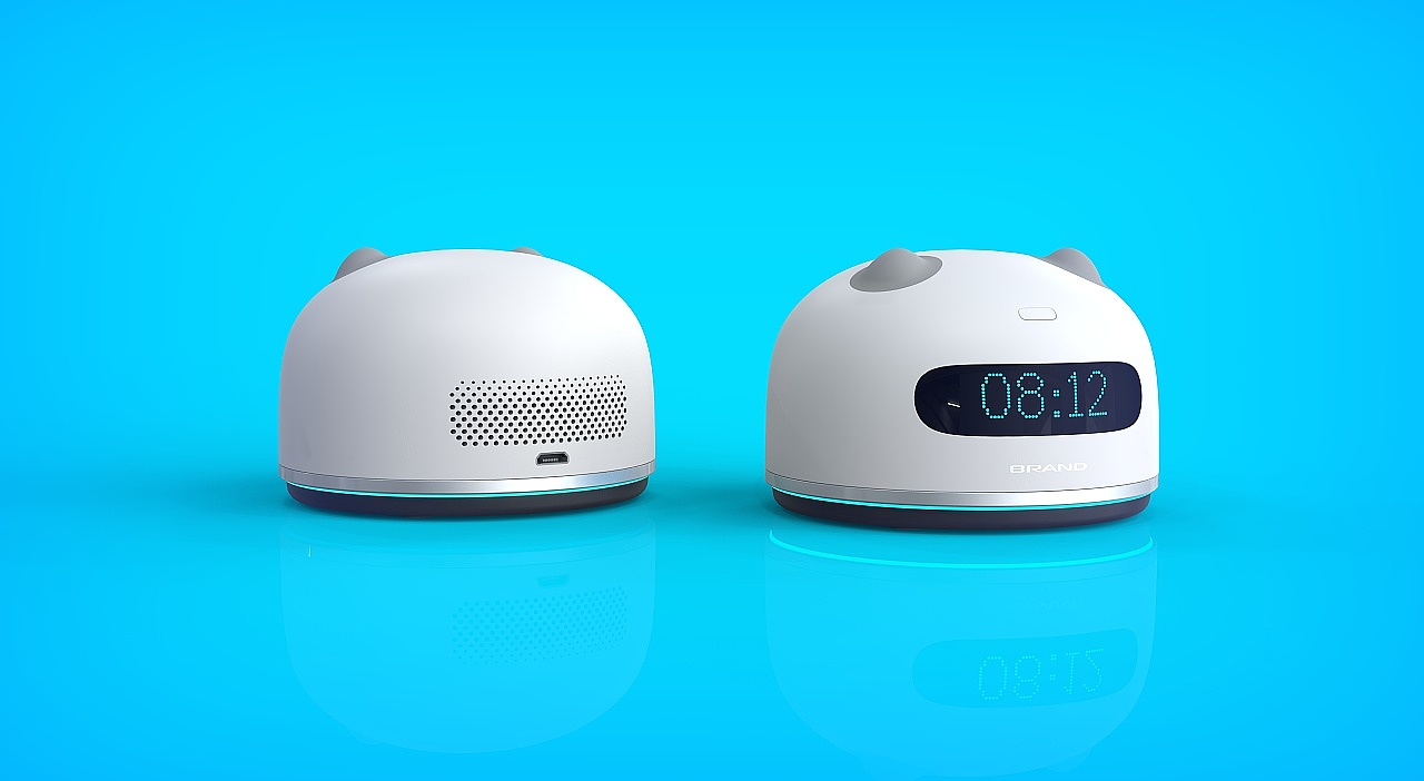 intelligence，Small alarm clock，industrial design，