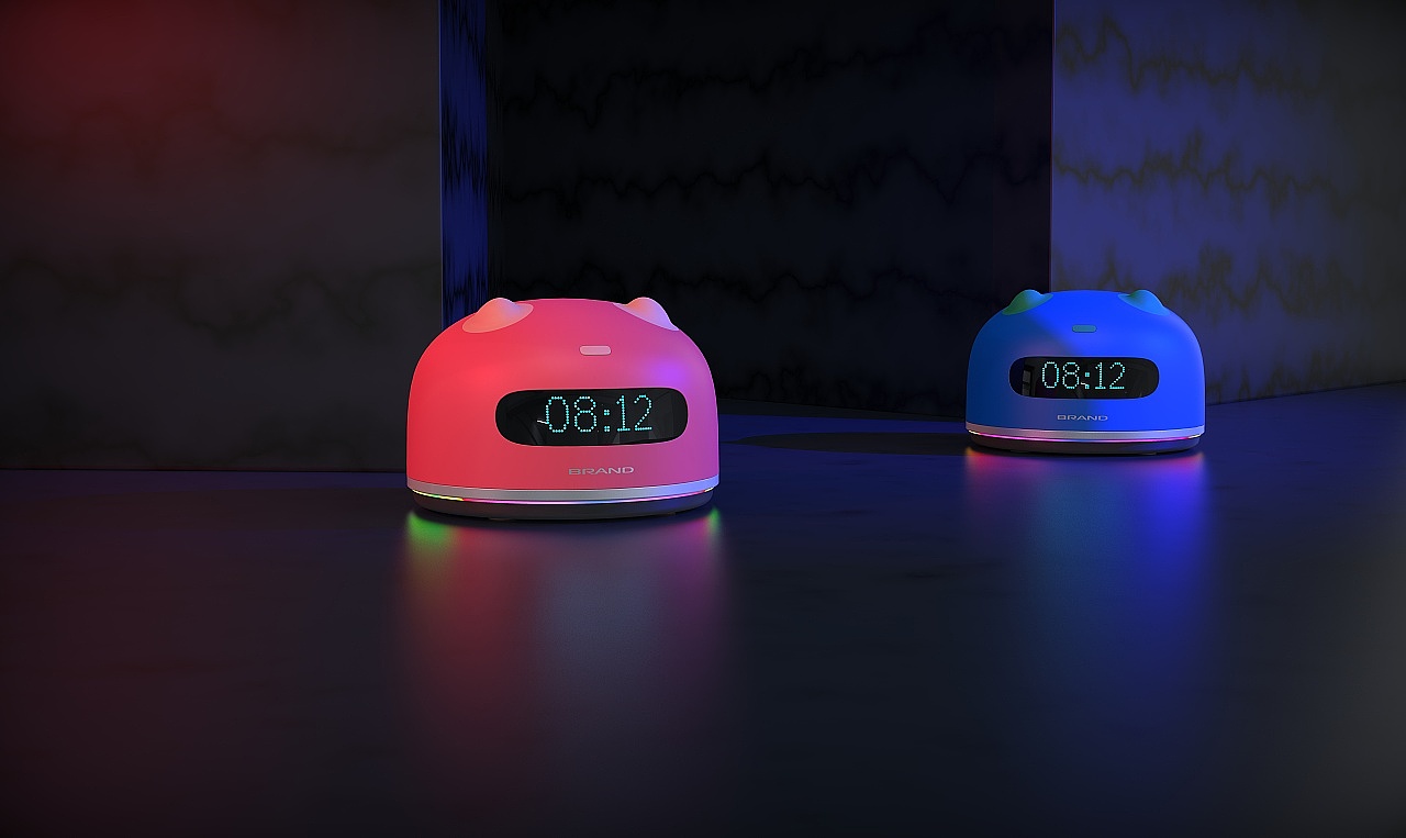 intelligence，Small alarm clock，industrial design，