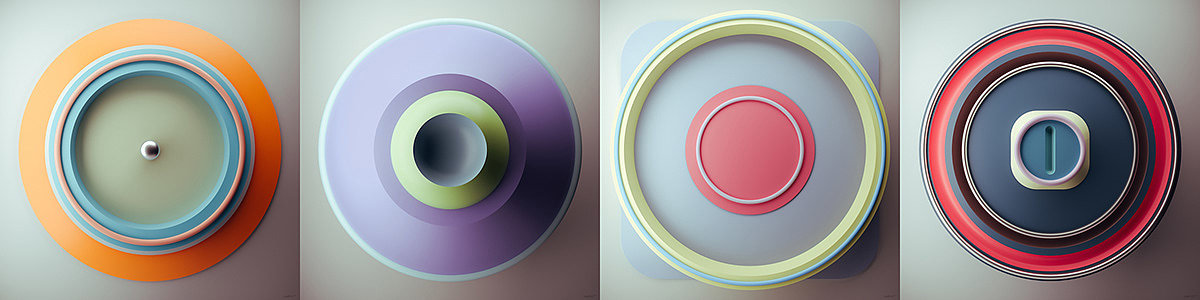 Color research，Plastic，HARMONIC PALETTES，