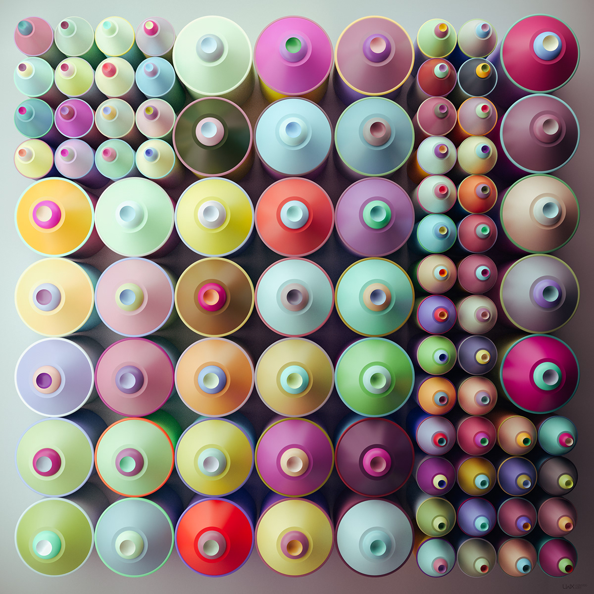 Color research，Plastic，HARMONIC PALETTES，