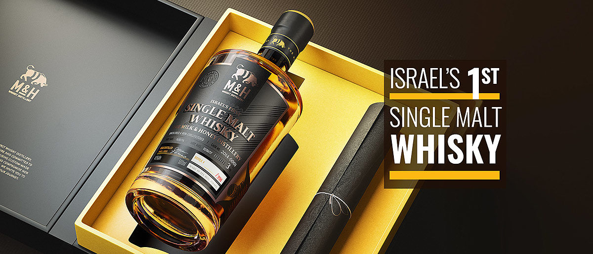 Glass，packing design，M&H Whisky，