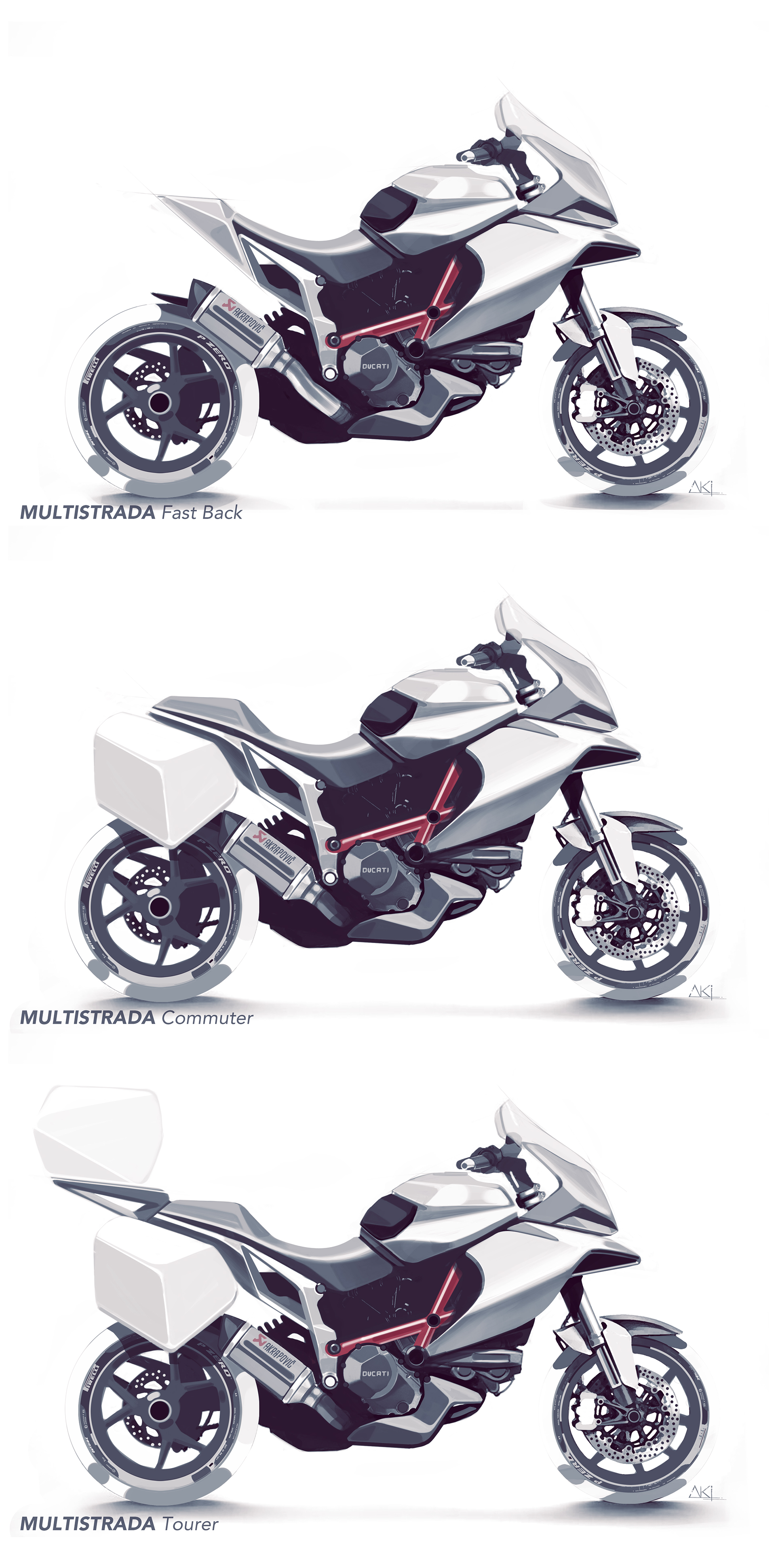 Hand drawn，motorcycle，Render，