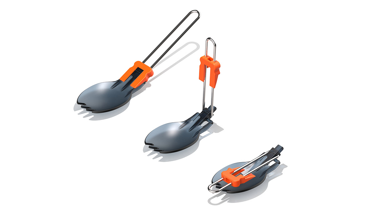 Plastic，Folding spoon，GSI Folding Foon，