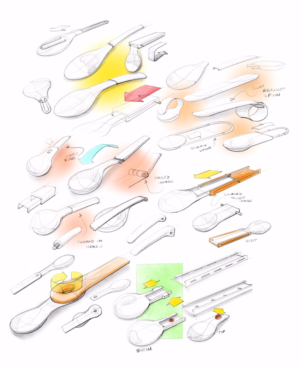 Plastic，Folding spoon，GSI Folding Foon，