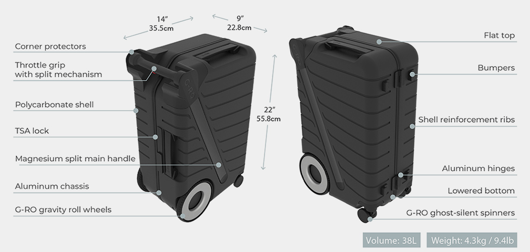 intelligence，suitcase，Biometric lock，