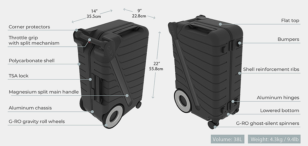 intelligence，suitcase，Biometric lock，