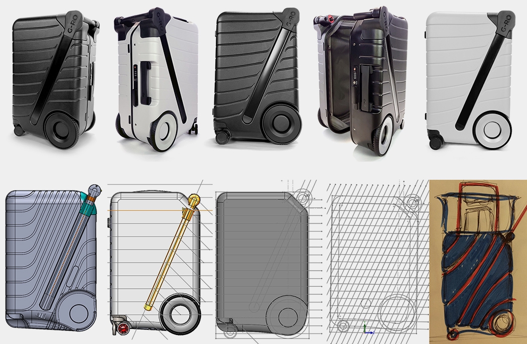 intelligence，suitcase，Biometric lock，