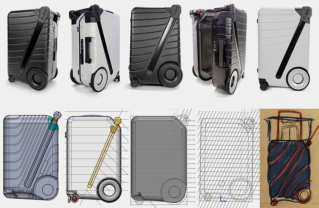intelligence，suitcase，Biometric lock，