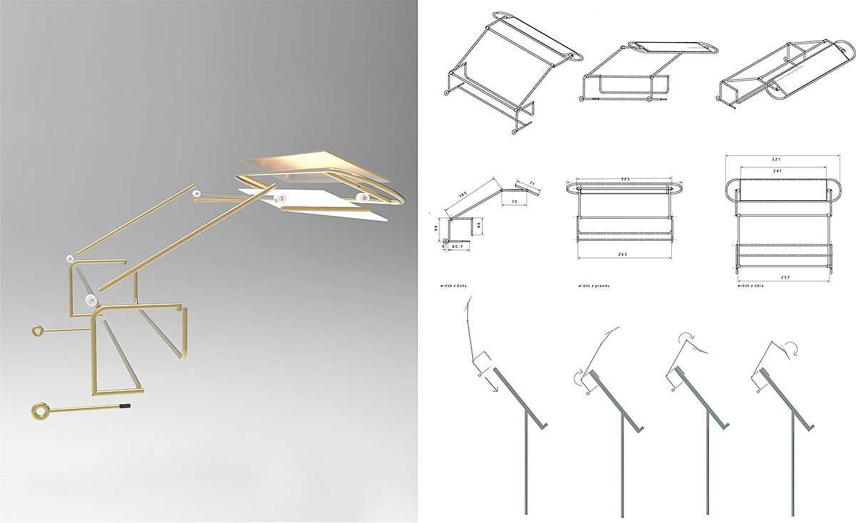 金属，电灯设计，OLED Lamps，