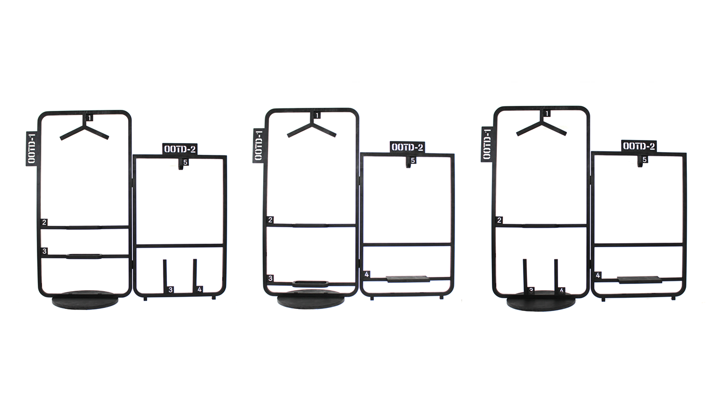 coat hanger，black，pla，Model，Jiwon Jang，OOTD，